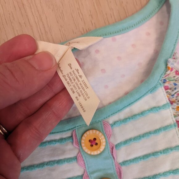 Matilda Jane Girls Sz 6 Top Adventure Begins Front Porch Shirt Floral Ruffle - Picture 7 of 9